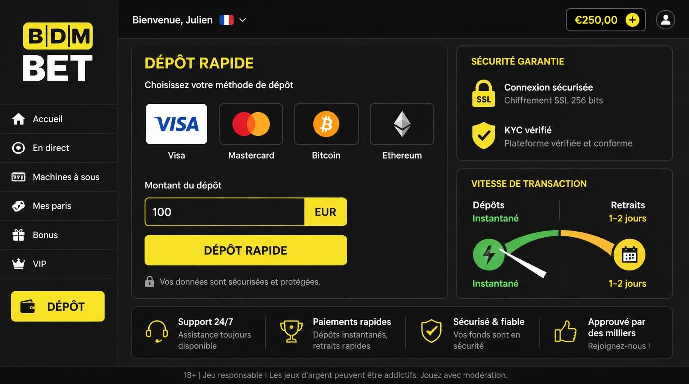 interface montrant différentes méthodes de paiement avec sécurité renforcée